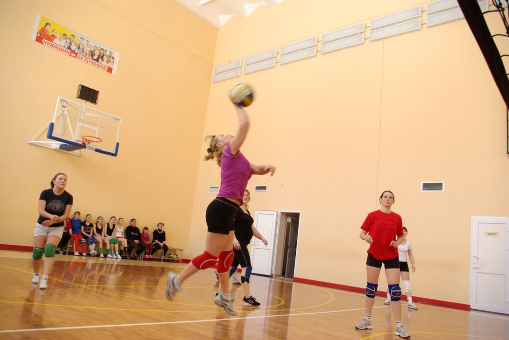 В Моргаушском районе состоялись соревнования по волейболу среди женских команд 